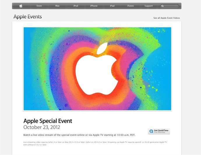 Streaming Evento Apple 
