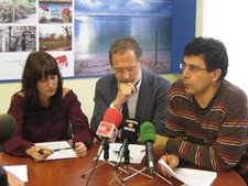 María Sánchez, Saravia y Alberto Bustos