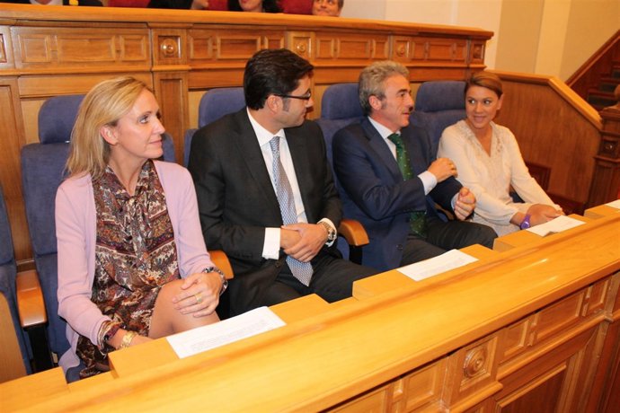 Mª Dolores de Cospedal, Leandro Estaban, Arturo Romani y Carmen Casero