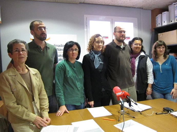 Miembros de la junta de la coordinadora de ONGD de Navarra.