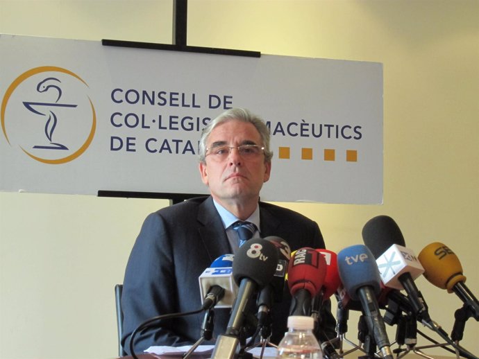 El pdte. Del Consejo de Colegios Farmacéuticos de Catalunya, Jordi de Dalmases