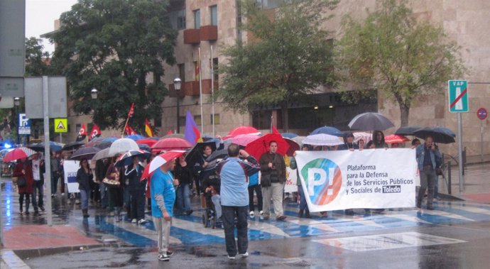 Manifestación de la Asamblea de  la Sanidad en Toledo