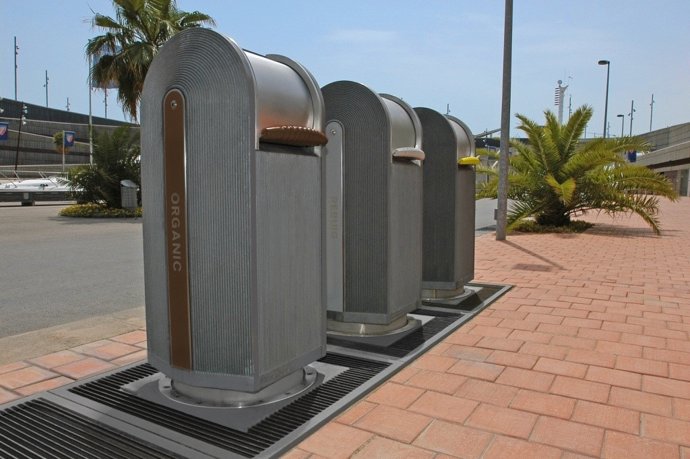 Puntos de recogida neumática de residuos de Ros Roca envirotec