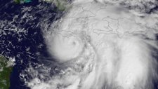 Imagen del huracán Sandy