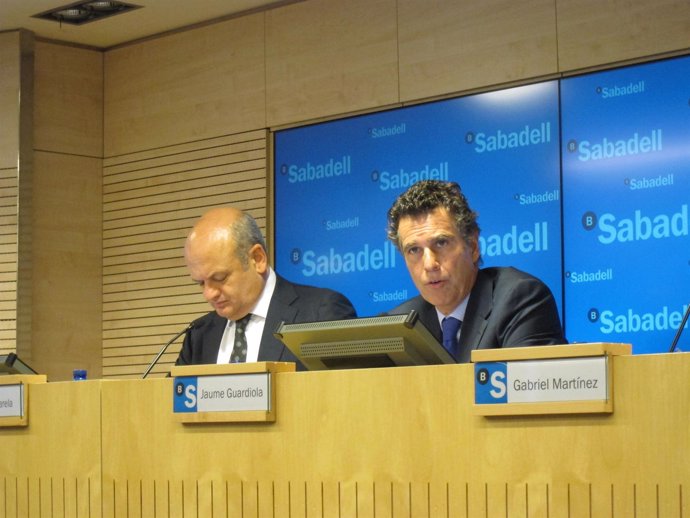 Tomás Varela y Jaume Guardiola (Banco Sabadell)