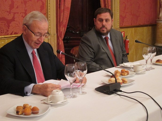 Miquel Valls y Oriol Junqueras