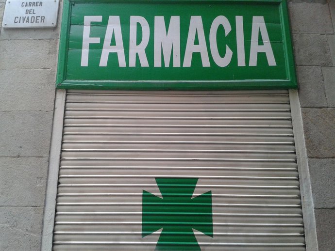 Cierre de farmacias en Catalunya