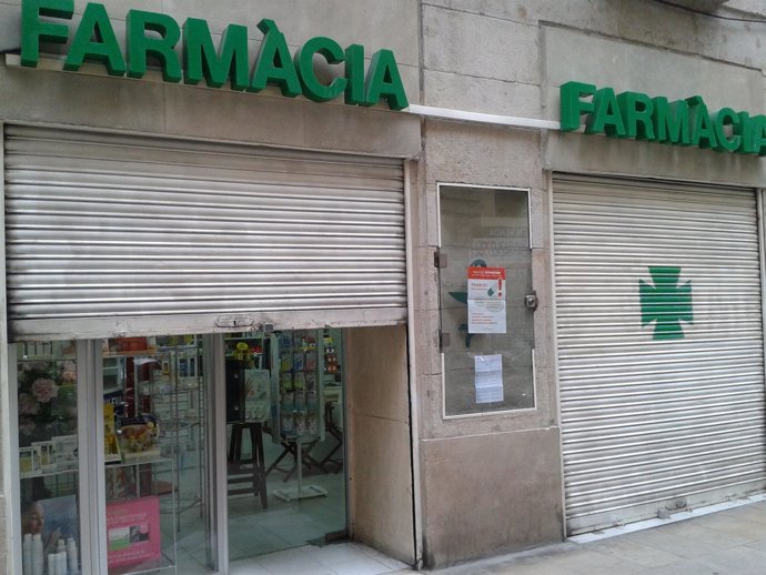 Cierre de farmacias en Catalunya