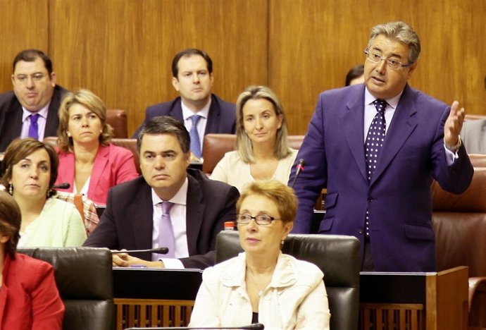 El presidente del PP-A y diputado Juan Ignacio Zoido, en el parlamento
