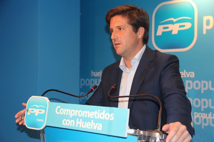 El secretario general del PP de Huelva, Guillermo García Longoria.  