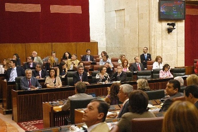 Imagen del Pleno del Parlamento andaluz