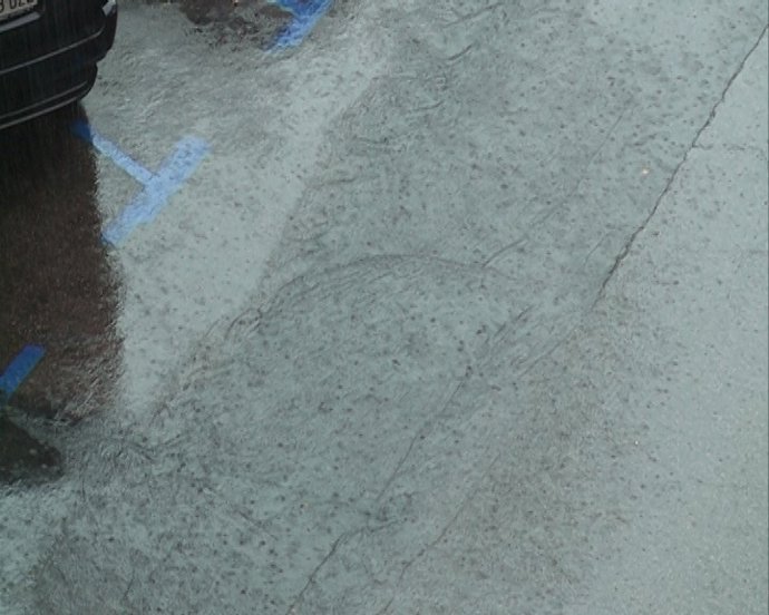 Lluvia y niebla en Madrid