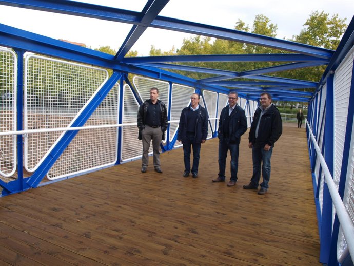 Sáez Rojo y Yangüela, en su visita a la pasarela de La Laguna