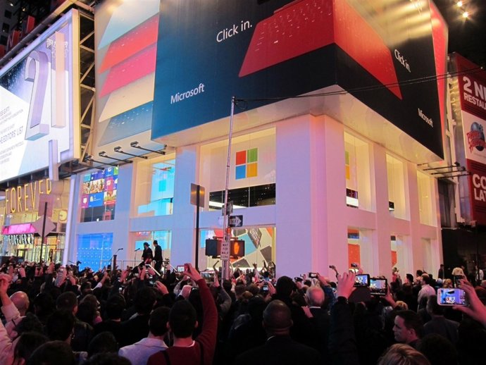 Inauguración Tienda Microsoft en Times Square