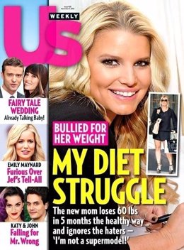 Jessica Simpson en la portada de US Weekly