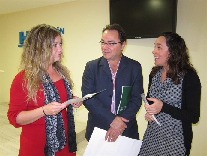 Francisco Camacho, Rocío Cárdenas y Rebeca Martín. 