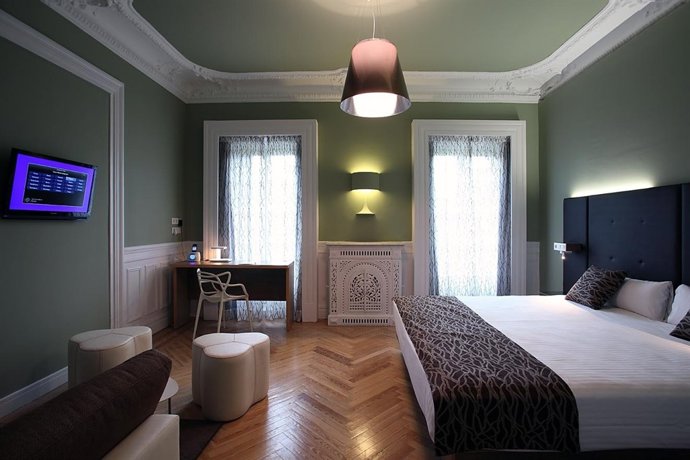 Una de las habitaciones del hotel