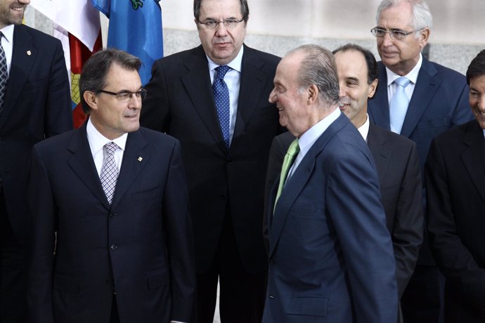 El Rey y Artur Mas en la Conferencia de Presidentes