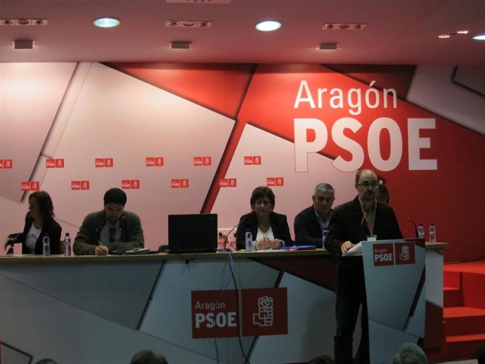 El secretario general del PSOE-Aragón en el Comité Regional
