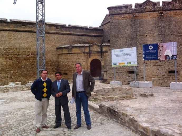 Visita del presidente de Diputación a Sabiote