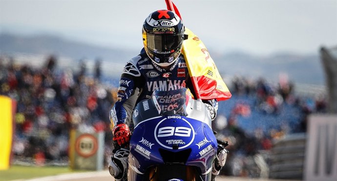 Jorge Lorenzo bandera MotoGP