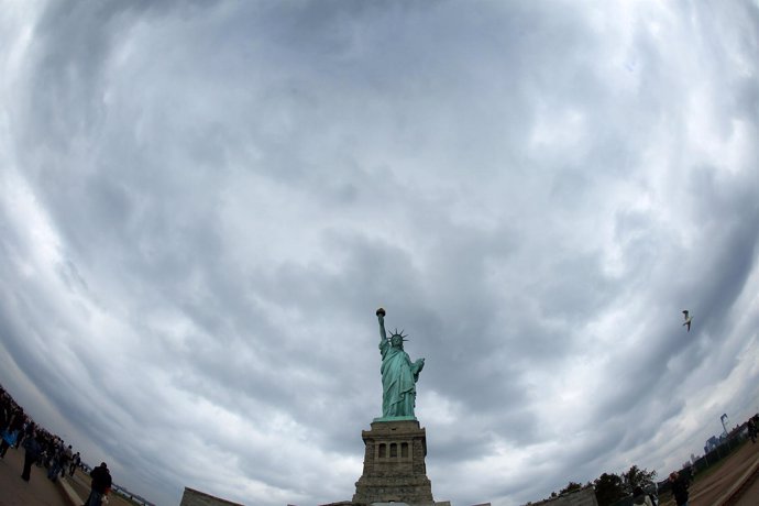 El cielo de Nueva York antes del huracán 'Sandy'