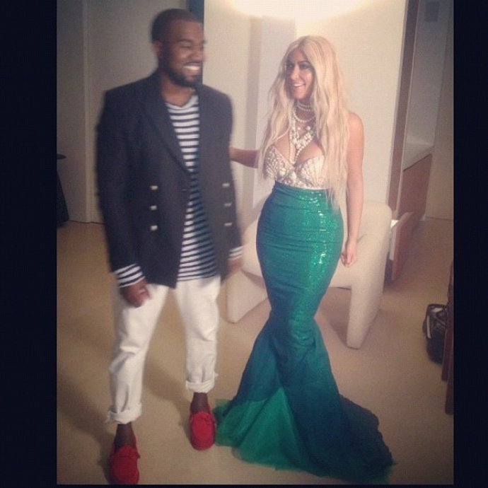 Kanye West y Kim Kardashian
