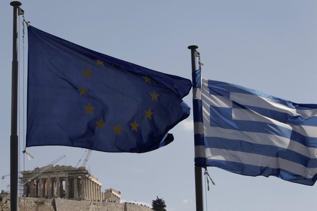 Bandera De Grecia Y La UE