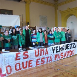 Rueda de prensa en el IES Sagasta