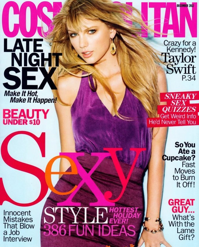 Taylor Swift en portada de Cosmopolitan