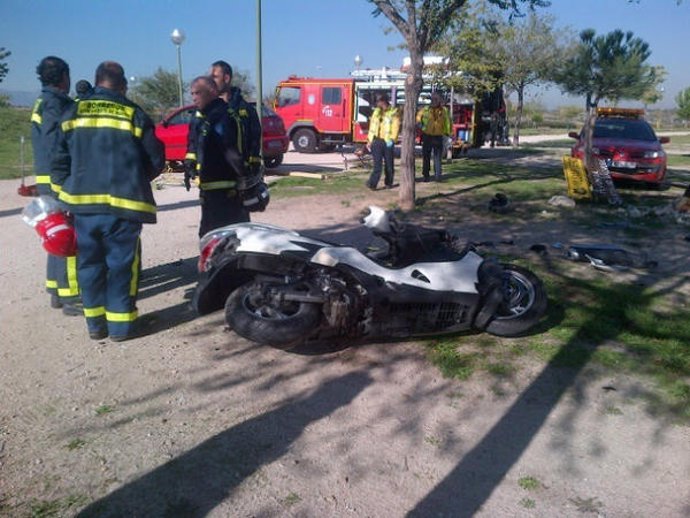 Motocicleta siniestrada