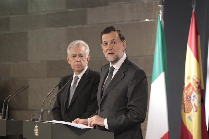 Mario Monti y Mariano Rajoy