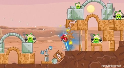 Primer gameplay de Angry Birds Star Wars