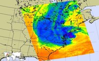El Sandy, protagonista también desde el espacio