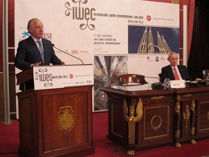 Joan Maria Nin (La Caixa y CaixaBank) y Miquel Valls (Cámara de Comercio)