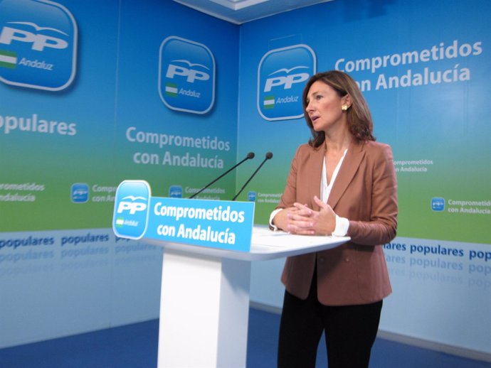 Alicia Martínez (PP-A), hoy en rueda de prensa