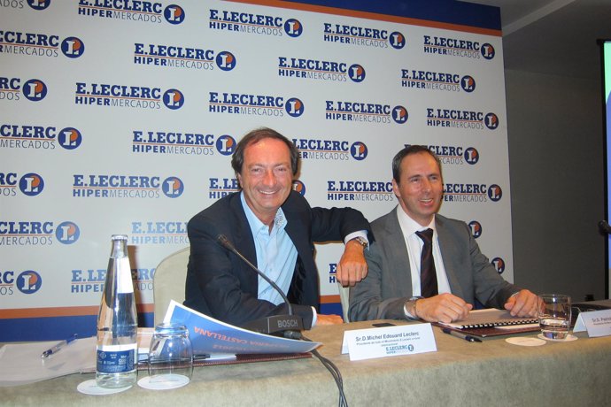 Michel-Édouard Leclerc (derecha), presidente de E.Leclerc