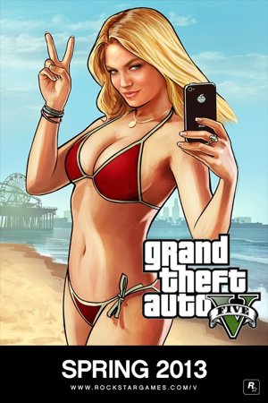 Cartel de Grand Theft Auto V por Rockstar 