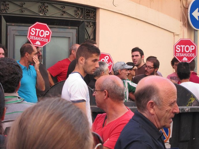 Paralización de un desahucio en Almería 