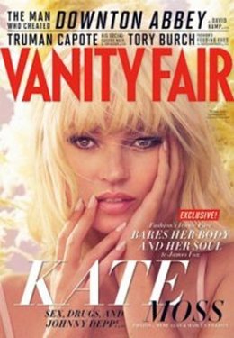 Kate Moss en la portada de Vanity Fair