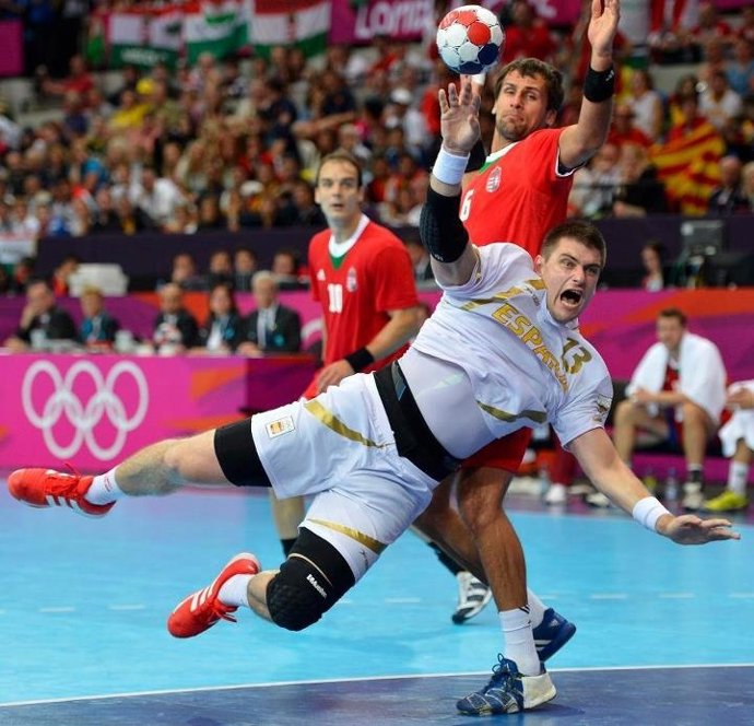 Julen Aguinagalde balonmano España Hungría 