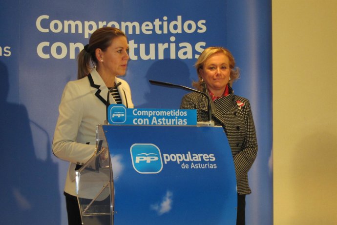 María Dolores de Cospedal y Mercedes Fernández