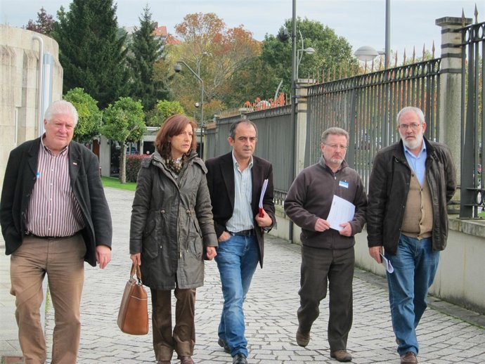 Los secretarios xerais de UGT, CC.OO. Y CIG registran la convocatoria de huelga