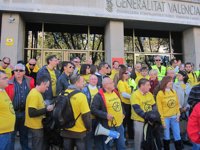 Sindicatos cifran en el 98% el seguimiento de la huelga en FGV y la empresa lo sitúa entre el 70 y el 73%