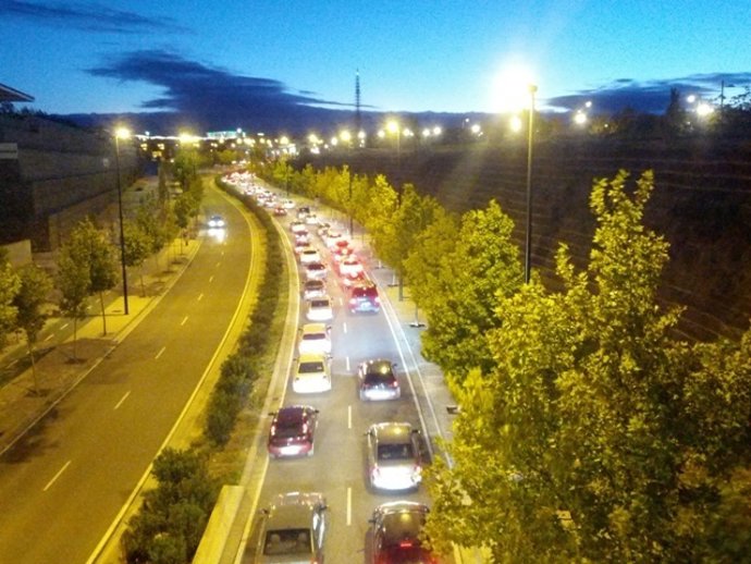 Atasco en Puerto Venecia