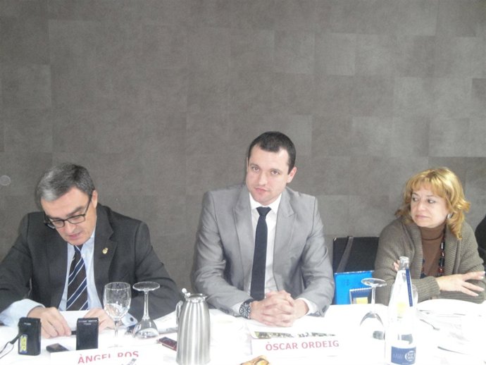 Àngel Ros, Óscar Ordeig y Paquita Sanvicén, PSC