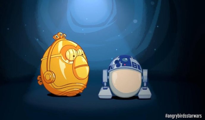 R2 y C3PO en Angry Birds Star Wars 
