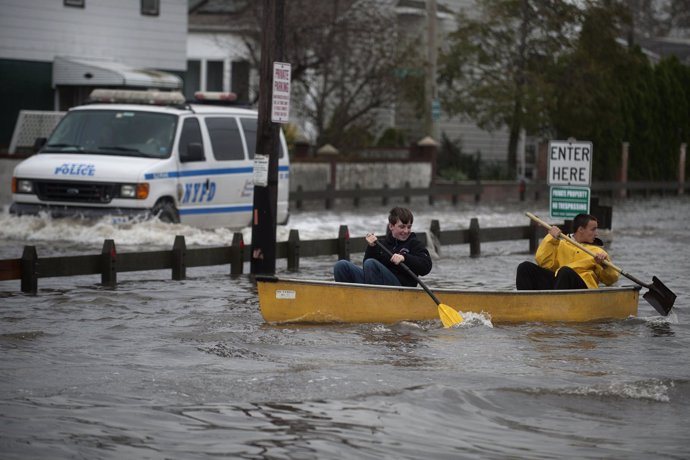 Nueva York inundada tras el paso del huracán 'Sandy'