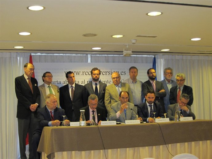 Presentación De La 'Carta Abierta' A Mariano Rajoy Para La Reconversión Del Esta