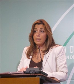 Susana Díaz, secretaria provincial del PSOE de Sevilla y consejera andaluza